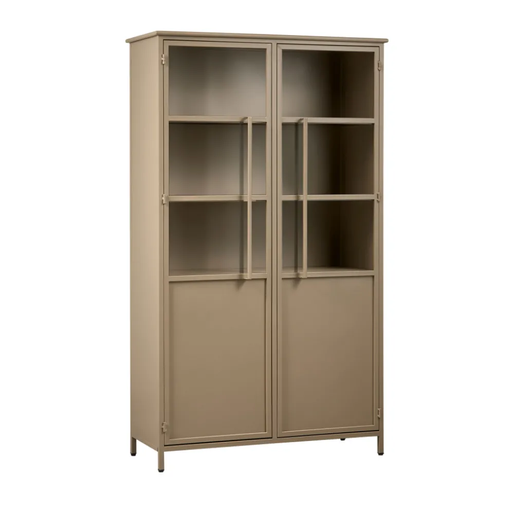 Woood EXHIBIT Vitrine 2 portes en métal H170cm