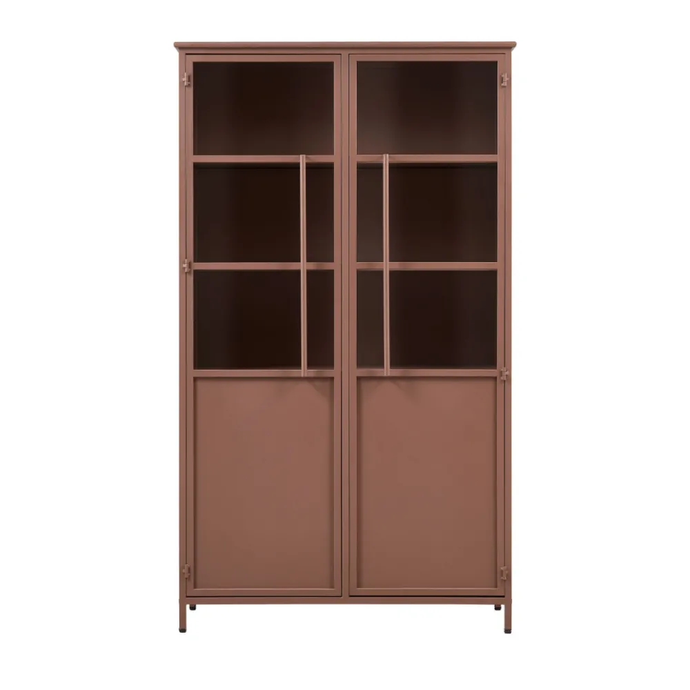 Woood EXHIBIT Vitrine 2 portes en métal H170cm