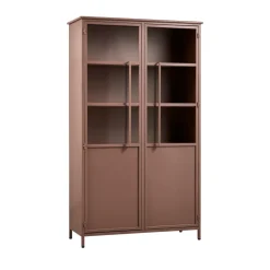 Woood EXHIBIT Vitrine 2 portes en métal H170cm