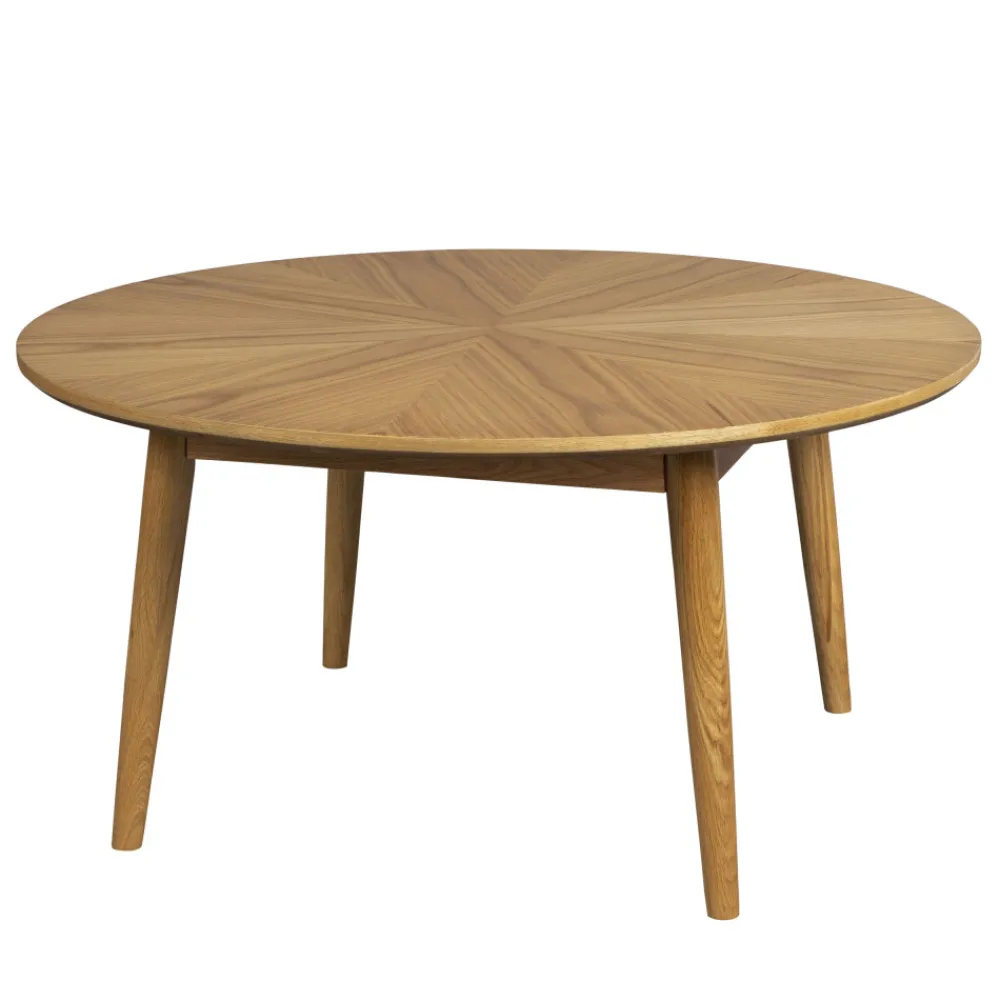 No name FABIO Table basse d'appoint ronde en bois ø80cm