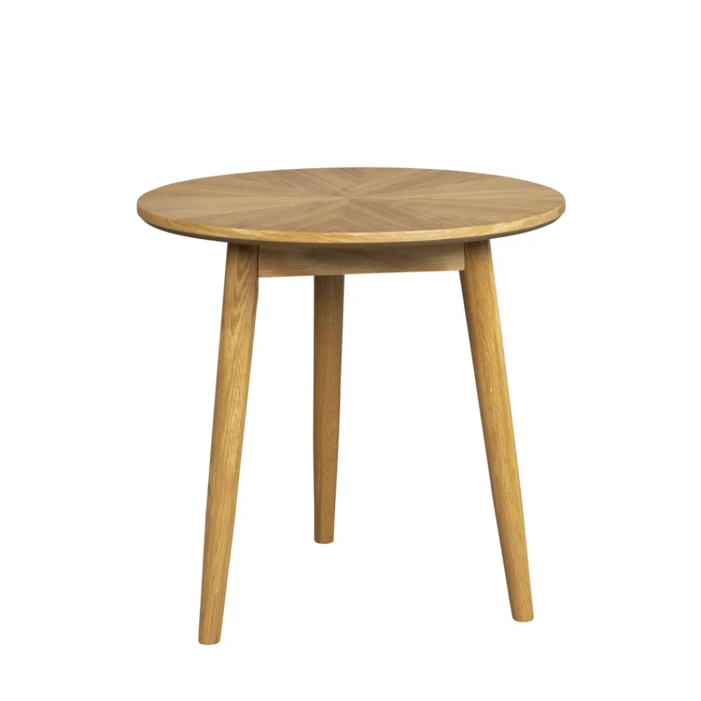 No name FABIO Table d'appoint ronde en bois ø50cm