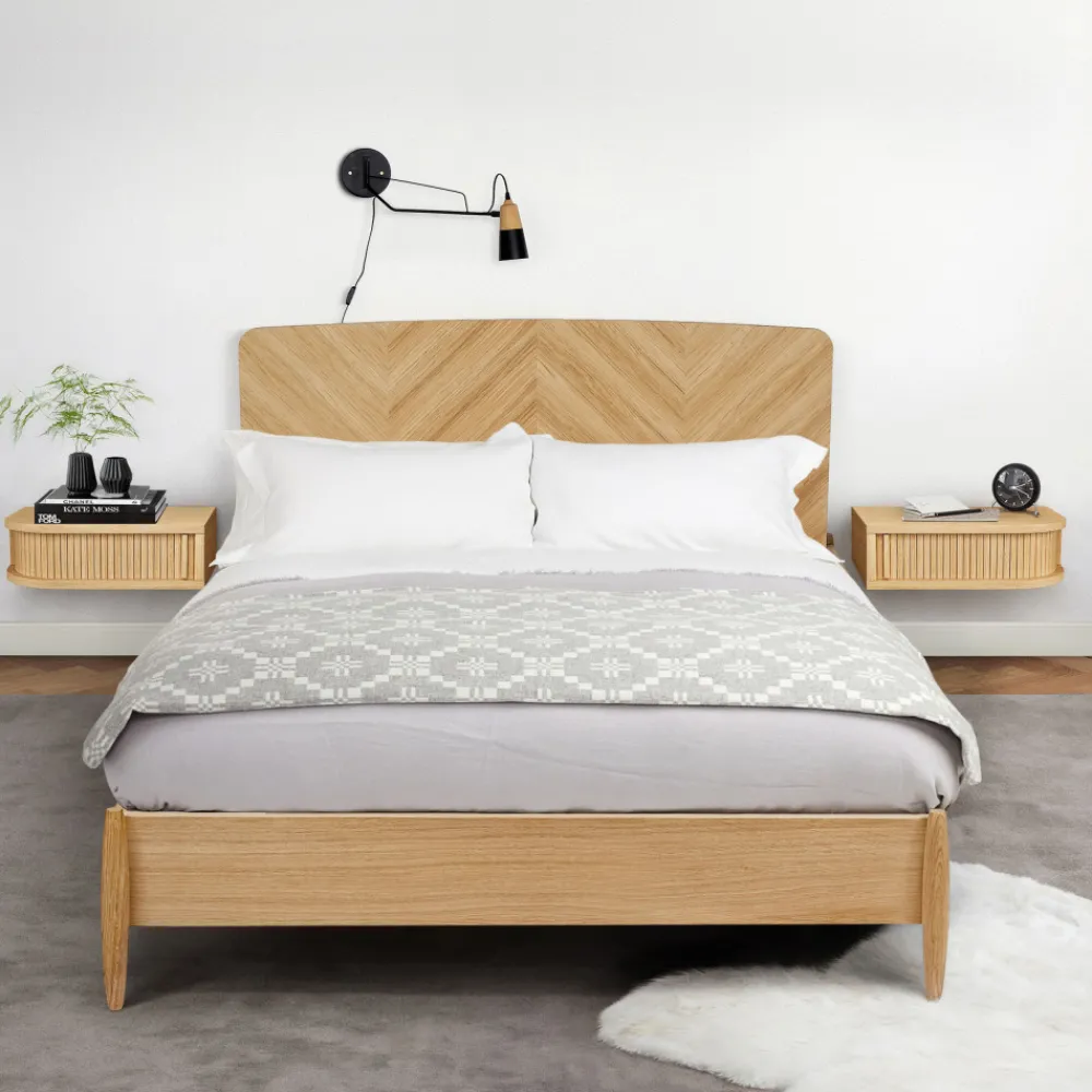 Woodman FARSTA TAMBOUR Table de chevet murale en bois