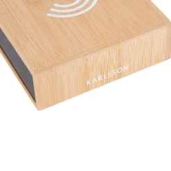 Karlsson FAT Réveil en bois avec chargeur téléphone