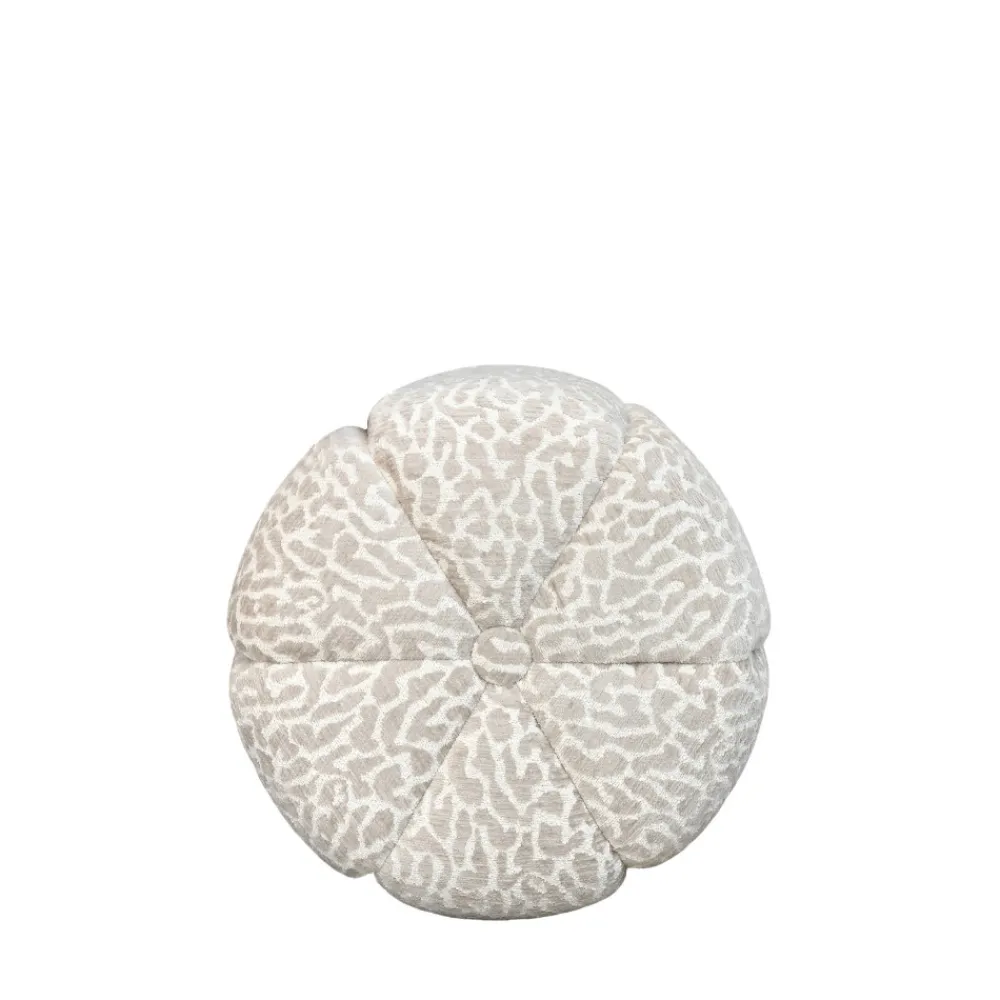 Drawer FLOWER Pouf en tissu imprimé animal ø38cm