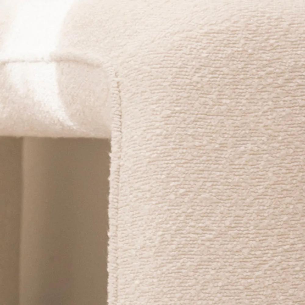 Drawer FULL Pouf en tissu bouclette