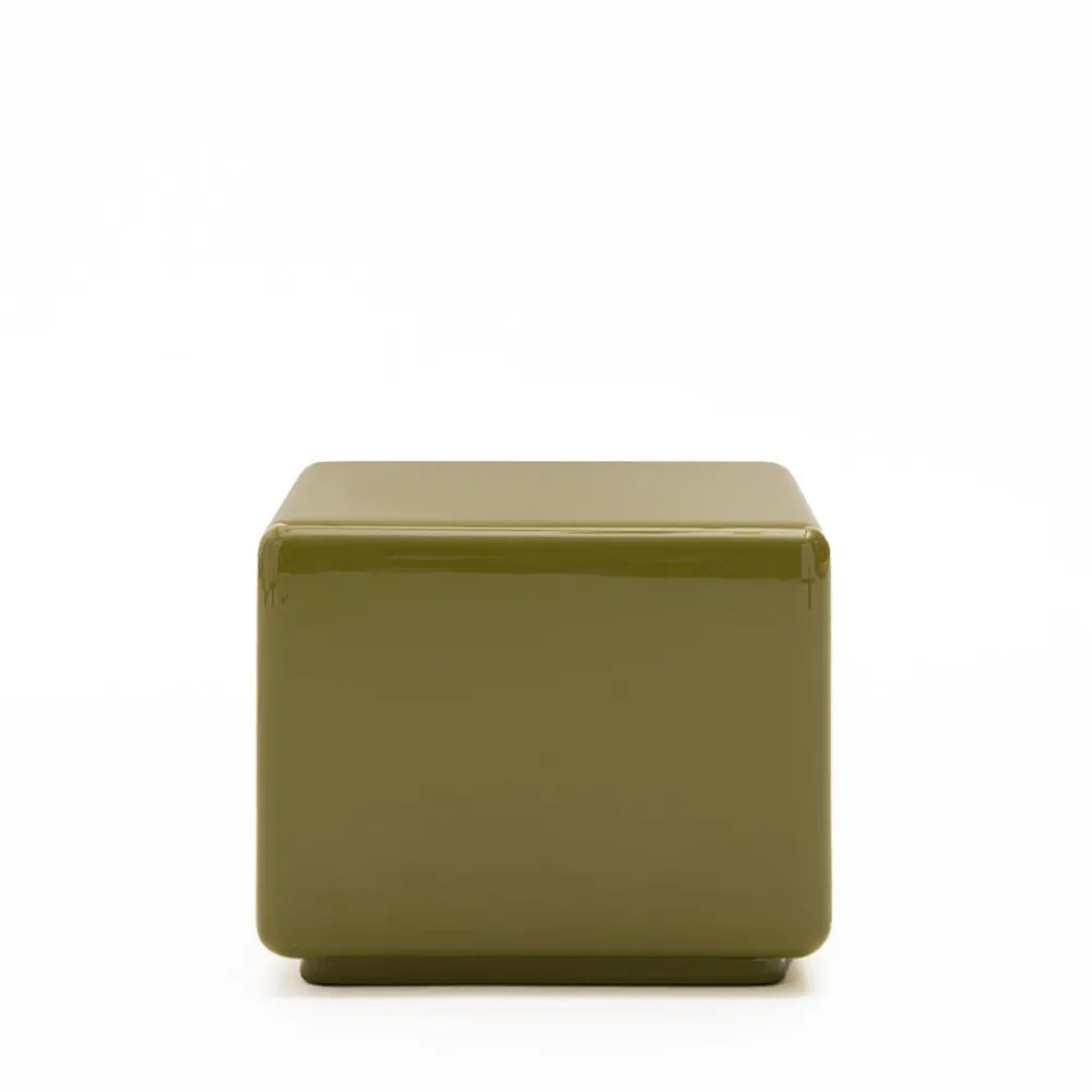 Drawer GAIA Table d'appoint carrée laquée 40x40cm