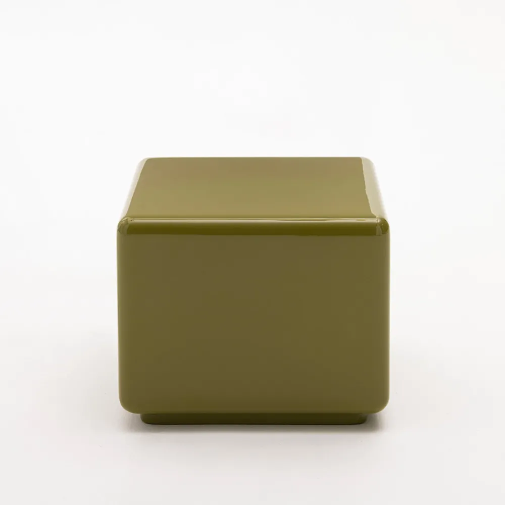 Drawer GAIA Table d'appoint carrée laquée 40x40cm