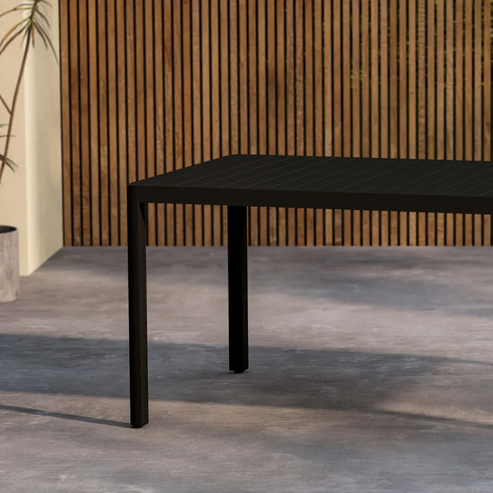 Venture Home GIARDINI Table à manger de jardin 8 personnes en aluminium