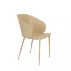 No name GIGI Lot de 2 chaises en résine et métal