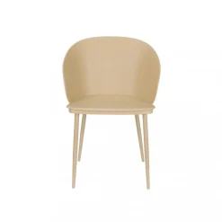 No name GIGI Lot de 2 chaises en résine et métal