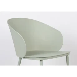 No name GIGI Lot de 2 chaises en résine et métal
