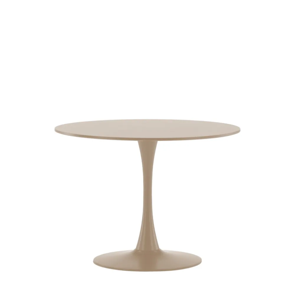 Venture Home GLADE Table à manger ronde 4 personnes en bois et métal ø100cm
