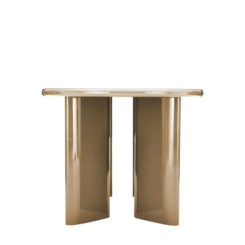 Drawer GLOSSI Table à manger 6 personnes ovale en bois laqué