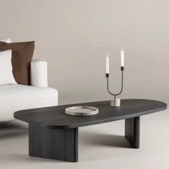 Venture Home GRONVIK Table basse organique en bois 130x65cm