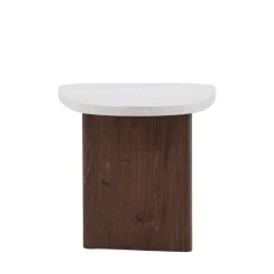 Venture Home GRONVIK Table basse organique effet marbre 70x45cm