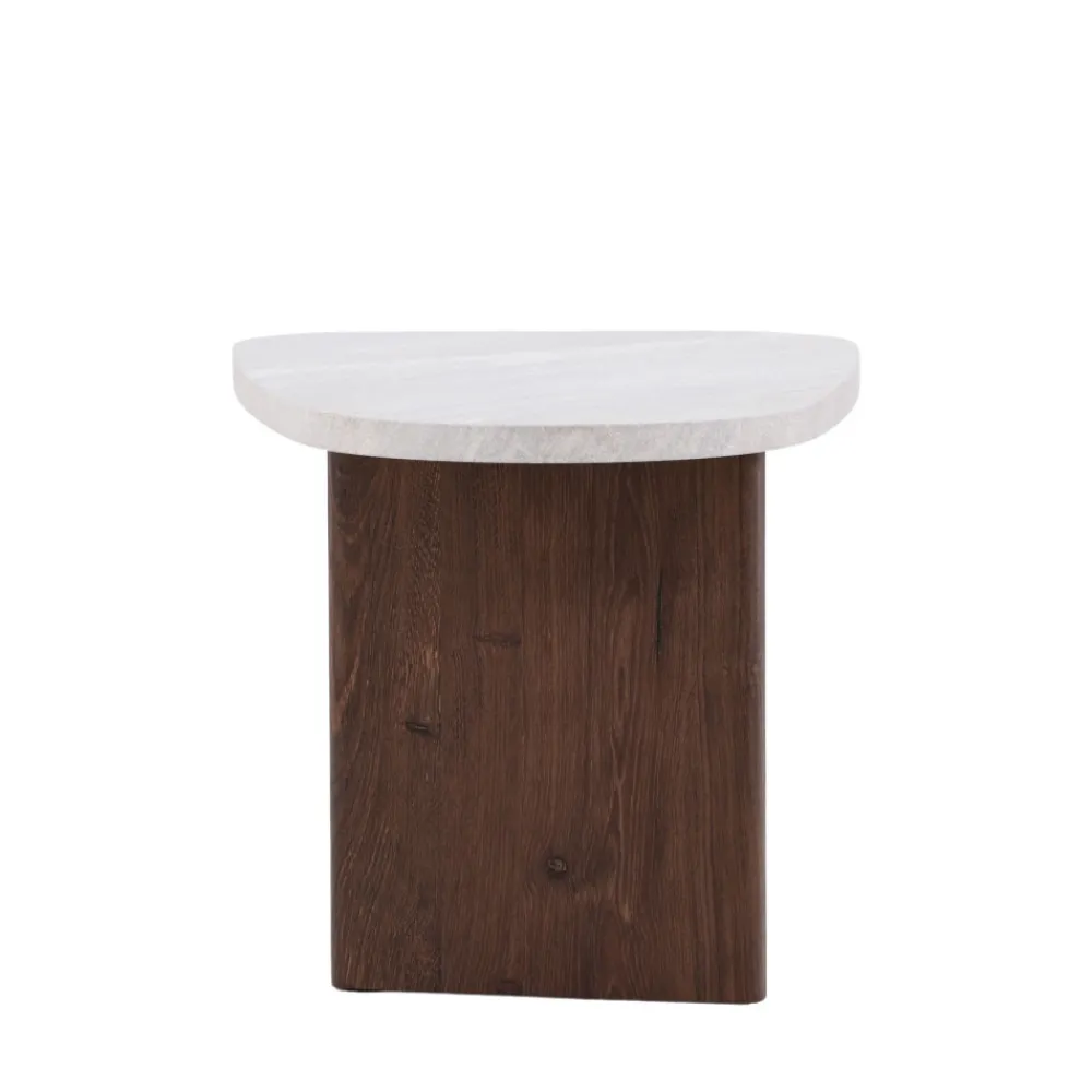 Venture Home GRONVIK Table basse organique effet marbre 70x45cm