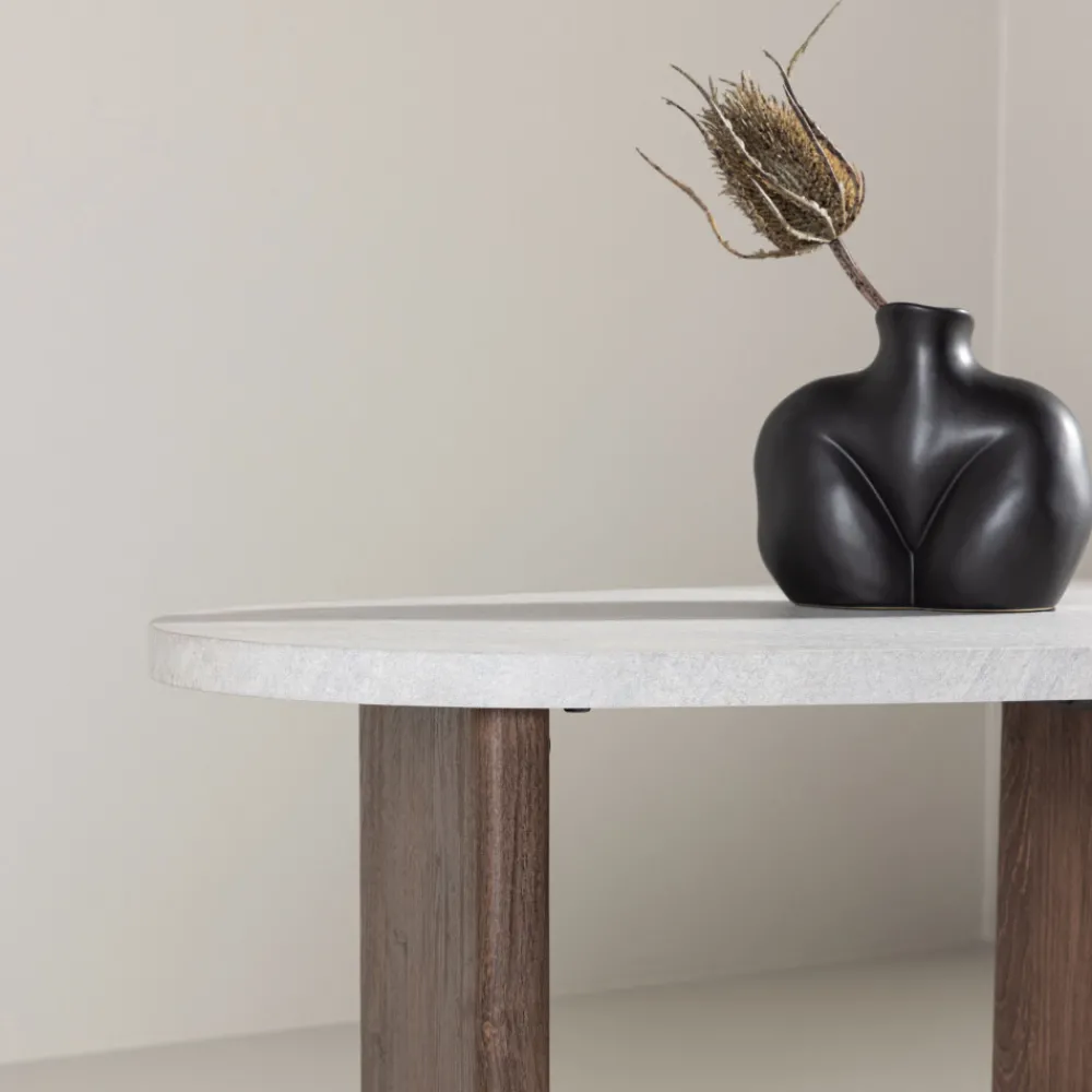 Venture Home GRONVIK Table basse organique effet marbre 70x45cm