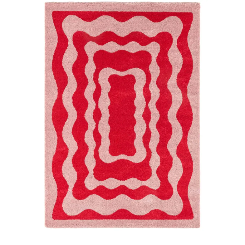 No name GROOVE Tapis vintage à motif festonné