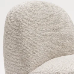 Drawer GROOVY Fauteuil pivotant en tissu chenille côtelé
