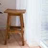 Drawer HANOTILO Tabouret de bar en acacia H66cm