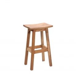 Drawer HANOTILO Tabouret de bar en acacia H66cm