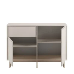 Drawer HARRIET Buffet 2 portes 1 tiroir en bois et métal L120cm