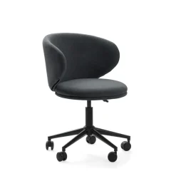 No name HAVEL Chaise de bureau en tissu et métal
