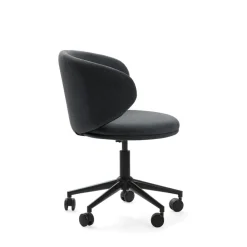 No name HAVEL Chaise de bureau en tissu et métal