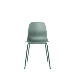 No name HEL Lot de 4 chaises en plastique et métal