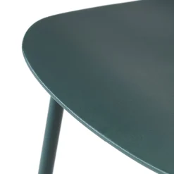 No name HEL Lot de 4 chaises en plastique et métal