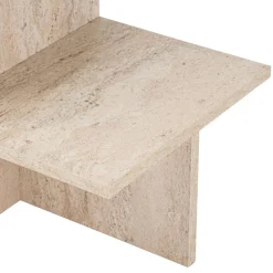 Drawer HEMY Table basse effet travertin
