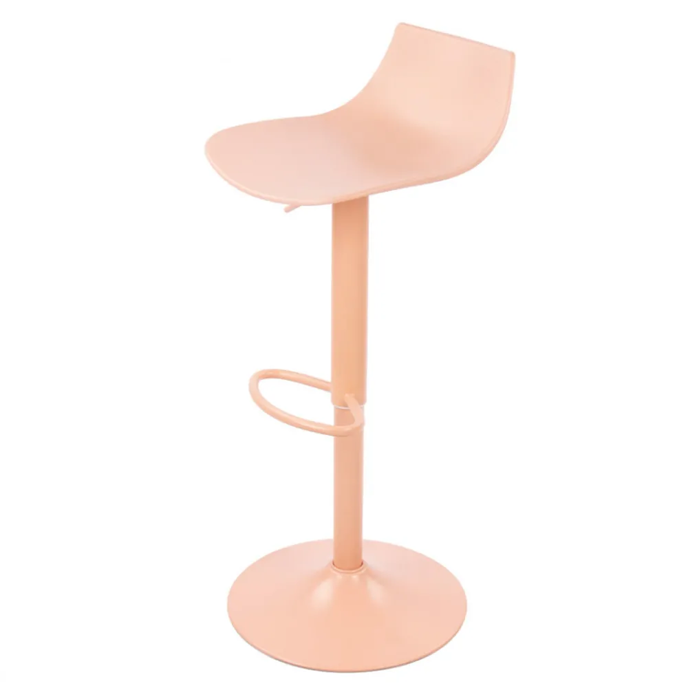 Drawer HERIBO Lot de 2 chaises de bar réglables en plastique et métal H58-79cm