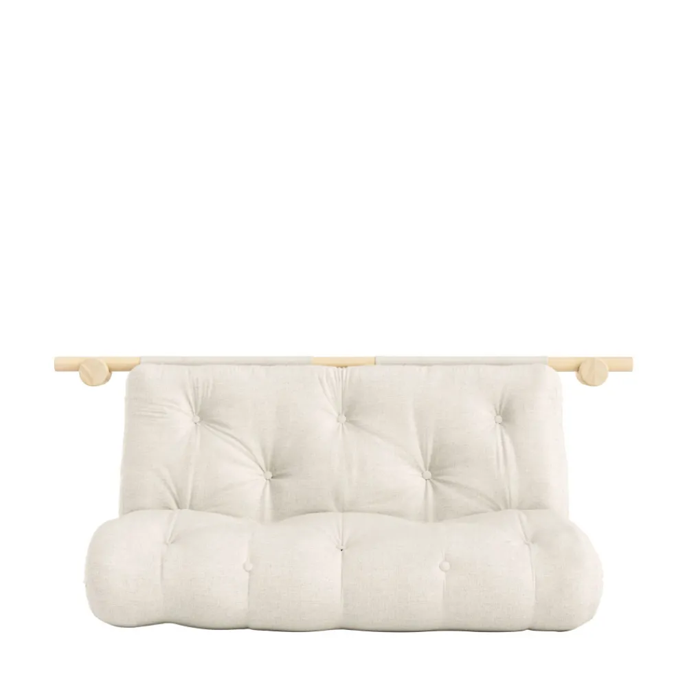 Karup Design HOOKED Canapé convertible 2,5 places en lin et bois avec accroches murales