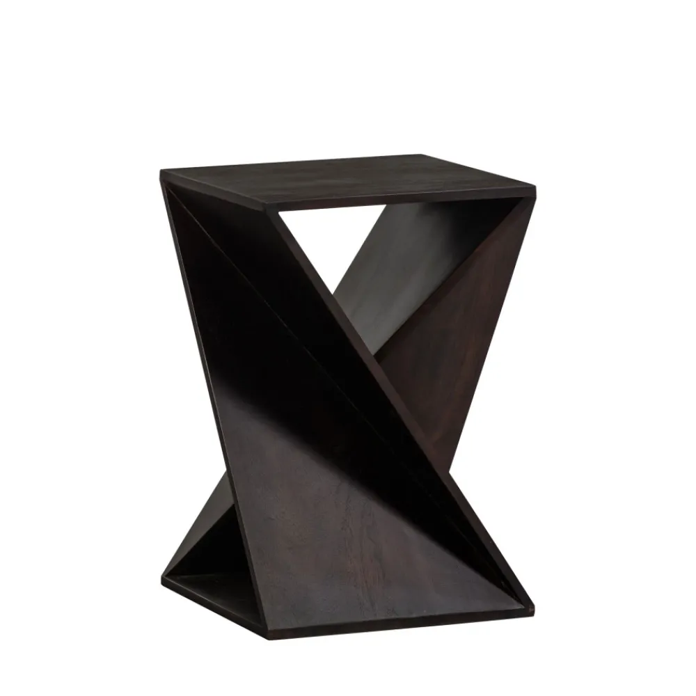 Woood IKEM Table d'appoint carrée en bois 41x41cm