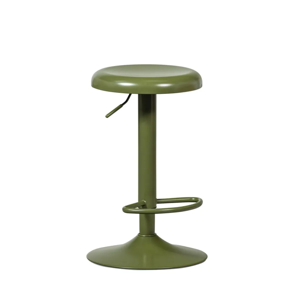 Woood ISAAC Tabouret de bar réglable en métal H61-81cm
