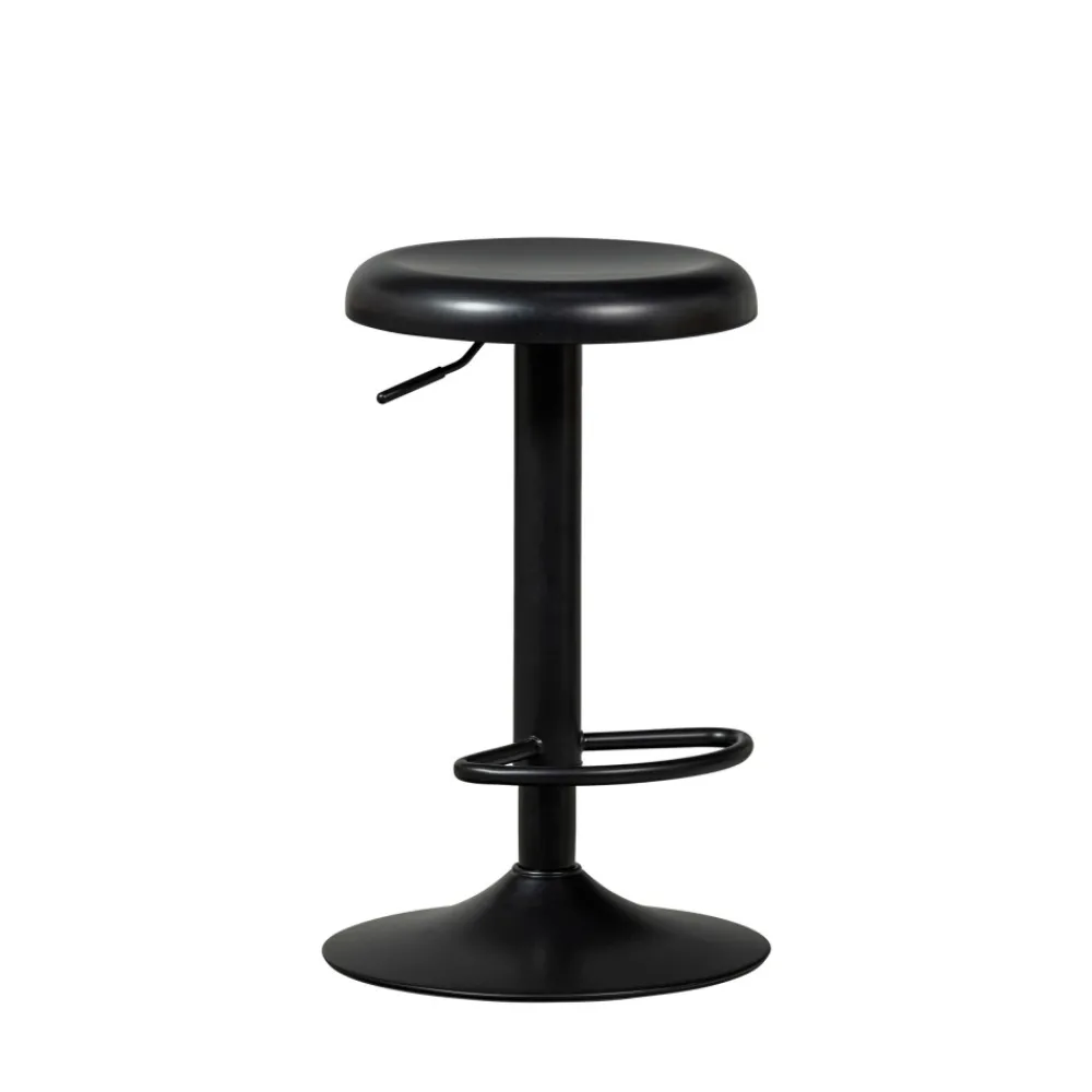 Woood ISAAC Tabouret de bar réglable en métal H61-81cm