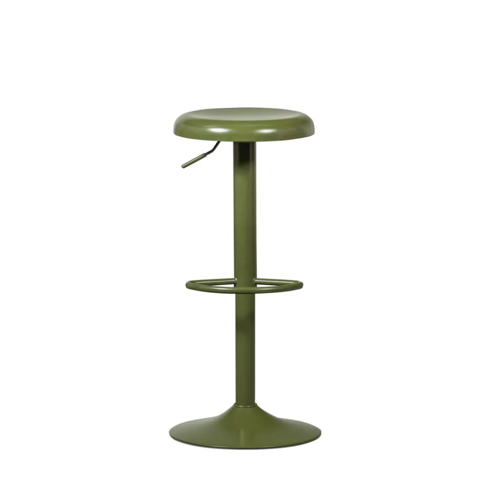 Woood ISAAC Tabouret de bar réglable en métal H61-81cm