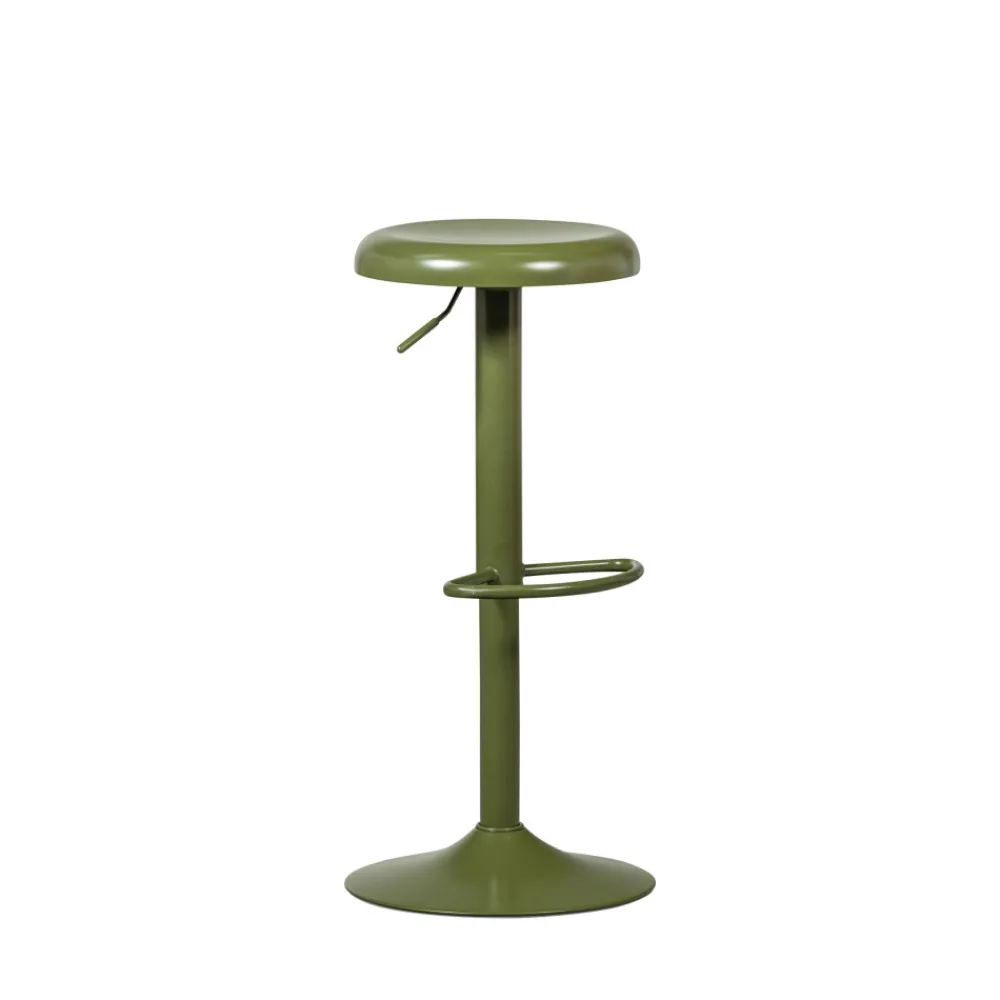 Woood ISAAC Tabouret de bar réglable en métal H61-81cm