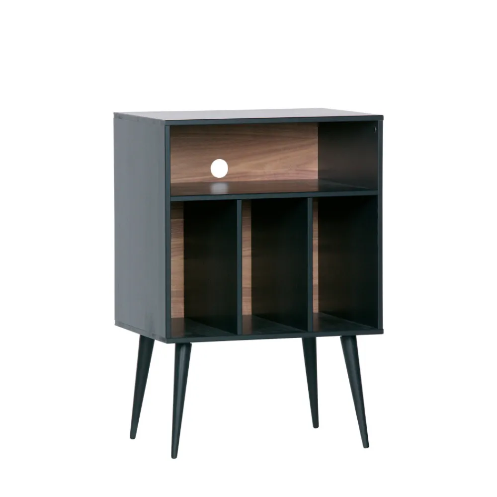 Woood JAMES Meuble de rangement disques vinyles en bois
