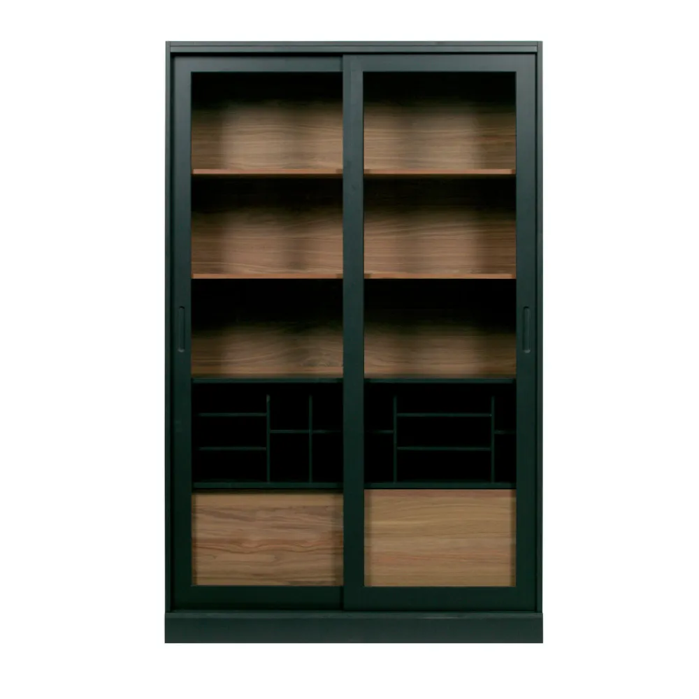 Woood JAMES Vitrine 2 portes en bois H200cm