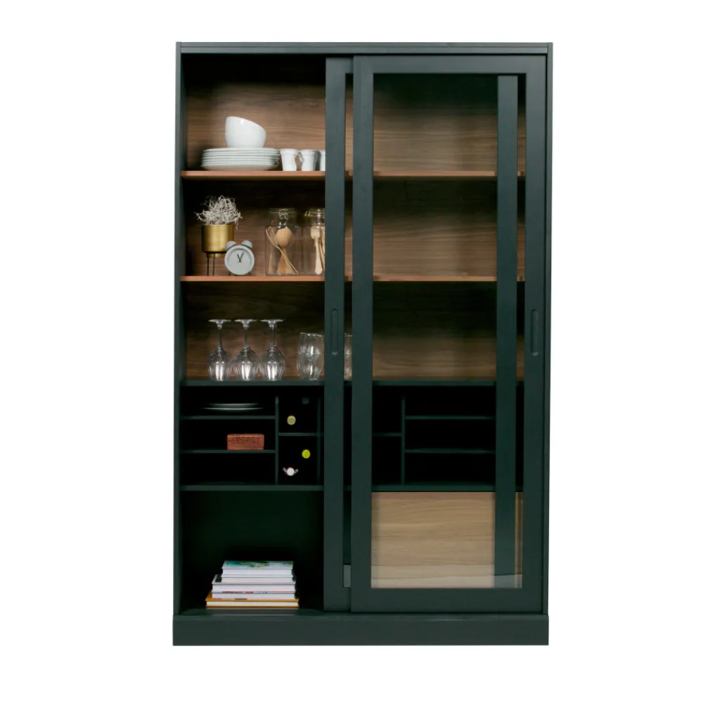 Woood JAMES Vitrine 2 portes en bois H200cm