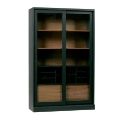 Woood JAMES Vitrine 2 portes en bois H200cm