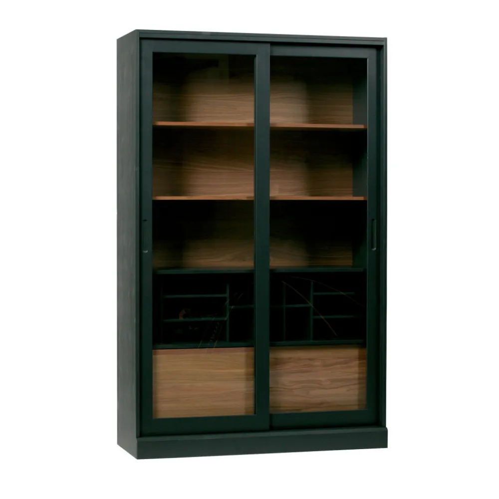 Woood JAMES Vitrine 2 portes en bois H200cm
