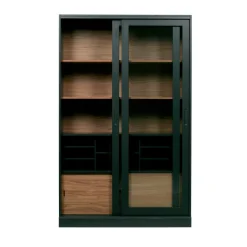 Woood JAMES Vitrine 2 portes en bois H200cm