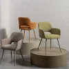 Woood JENNY Lot de 2 fauteuils de table en tissu