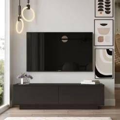 Drawer JOE Meuble TV 2 portes en bois L140cm
