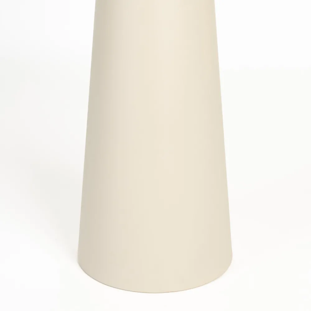 No name JOYA Table d'appoint ronde effet travertin ø40cm H70cm