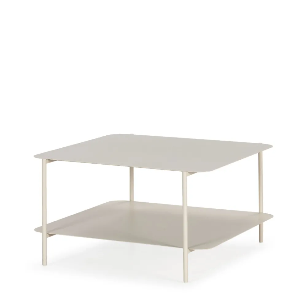 Drawer JUDITH Table basse en métal à double plateau