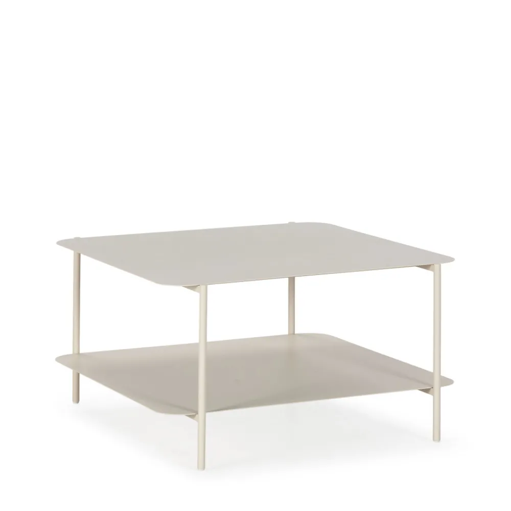 Drawer JUDITH Table basse en métal à double plateau