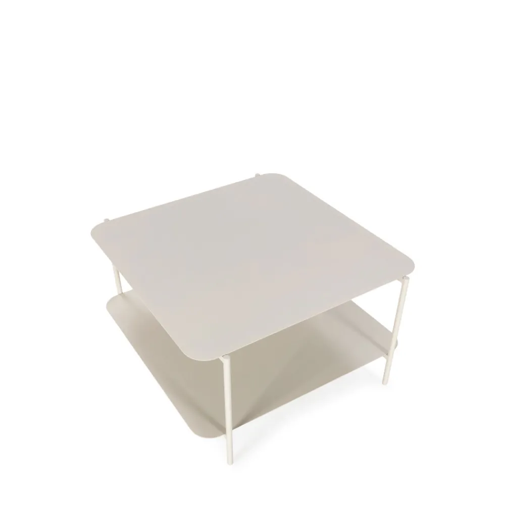 Drawer JUDITH Table basse en métal à double plateau